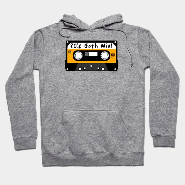 80’s Goth Mix Tape Hoodie by MessageOnApparel